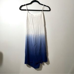 Lightweight Ombre Tie-Back Swim Coverup